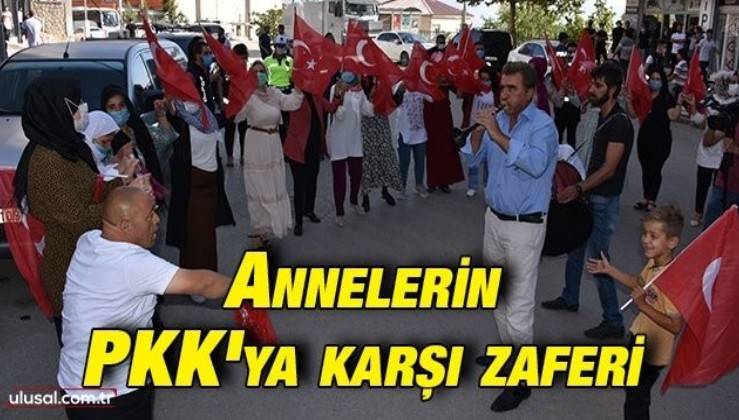 Annelerin PKK'ya karşı zaferi: Şırnak'ta terör örgütünden kaçan Metin Üstek'in gelişini kutladılar