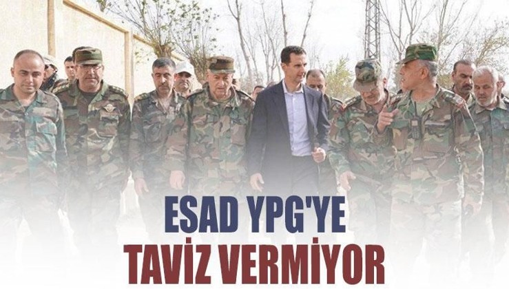 Esad YPG'ye taviz vermiyor