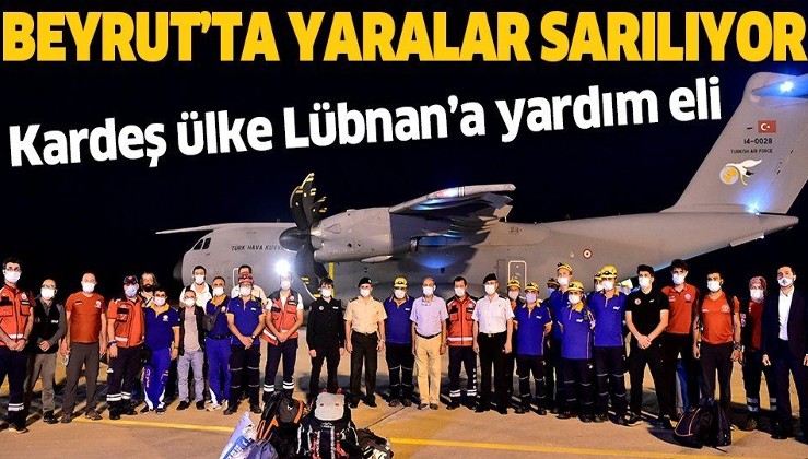 Türkiye kardeş ülke Lübnan’a yardım eli uzattı