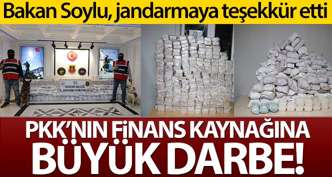 PKK'nın finans kaynağına Hakkari'de ağır darbe: 482 kilo eroin, 65 kilo metamfetamin ele geçirildi