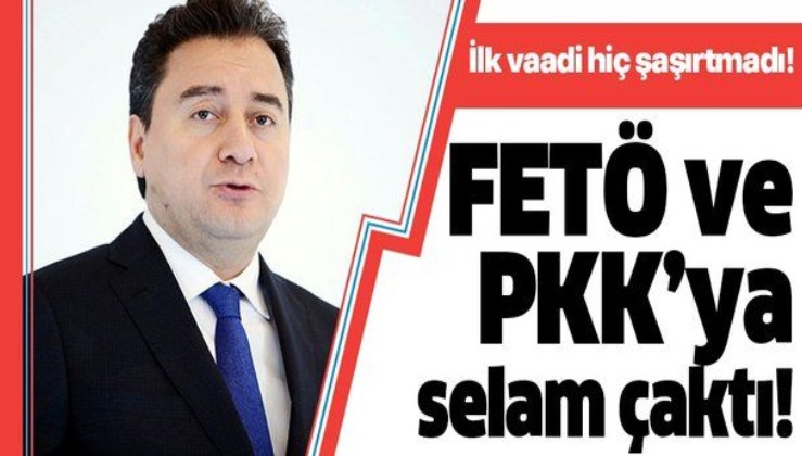 Ali Babacan FETÖ ve PKK'ya yeşil ışık yaktı!