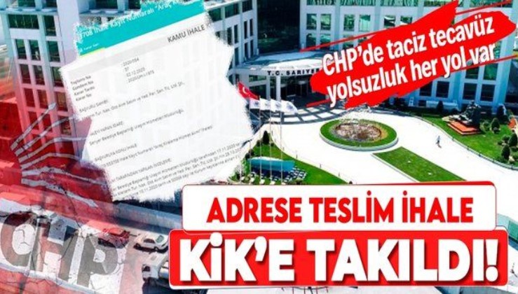 CHP’li Sarıyer Belediyesi’nin adrese teslim ihalesi Kamu İhale Kurulu'na takıldı!