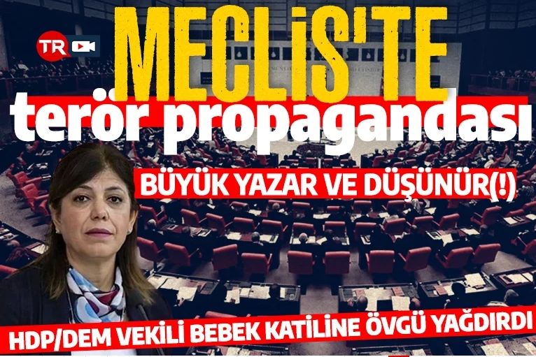 Gazi Meclis'te terör propagandası! HDP/DEM vekili bebek katiline övgü yağdırdı