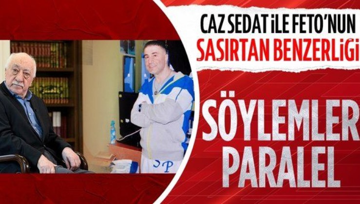 "Caz Sedat" lakaplı suç örgütü lideri Sedat Peker ile teröristbaşı Fetullah Gülen'in slogan benzerlikleri...