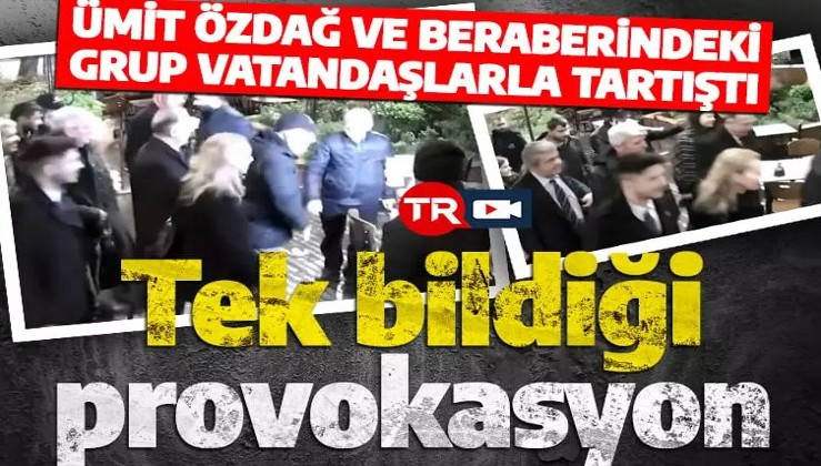 Ümit Özdağ, Çengelköy'de olay çıkarttı! Tarihi Çınaraltı'nda vatandaşlarla partililer tartıştı!
