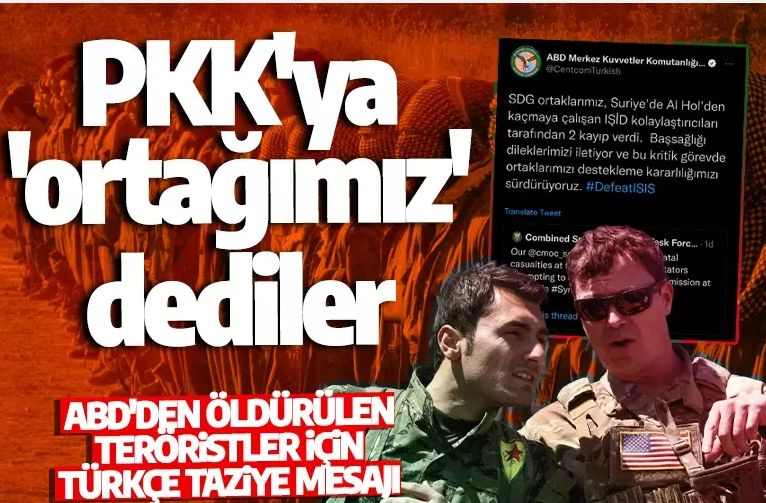 ABD ordusu ölen teröristler için Türkçe taziye mesajı yayınladı!