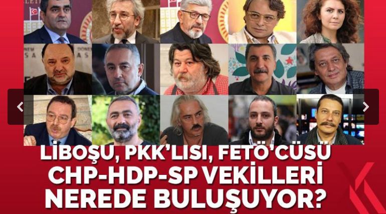 Firari FETÖ’cüler, PKK sözcüleri, CHPHDP ve Saadet Partisi milletvekilleri nerede buluşuyor?