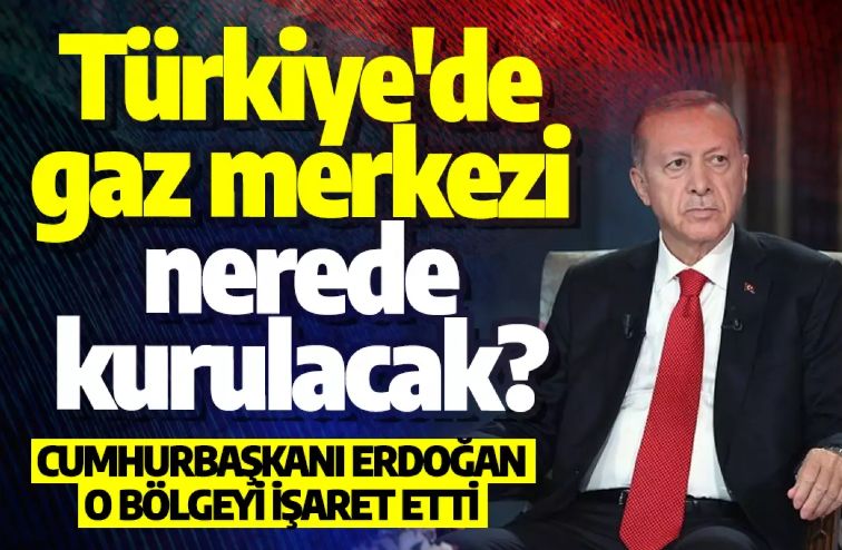 Türkiye'de gaz merkezi nerede kurulacak? Erdoğan, o bölgeyi işaret etti