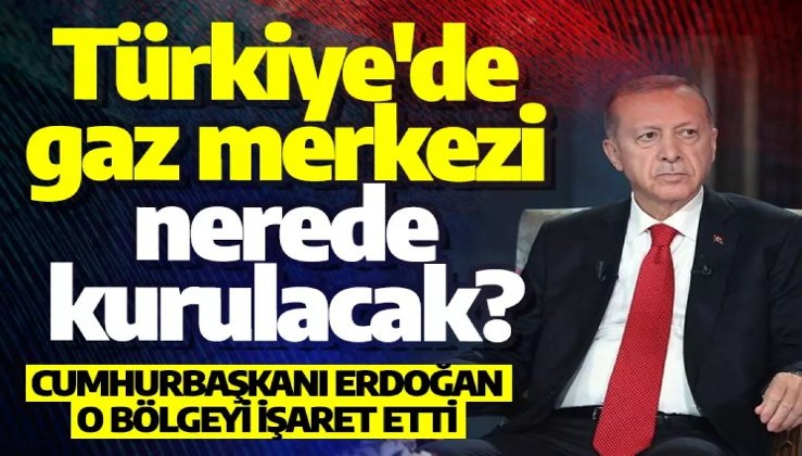 Türkiye'de gaz merkezi nerede kurulacak? Erdoğan, o bölgeyi işaret etti