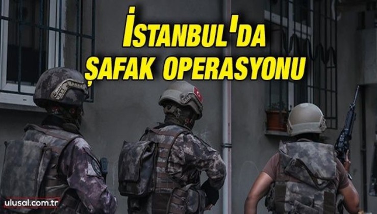 İstanbul'da şafak vakti uyuşturucu operasyonu