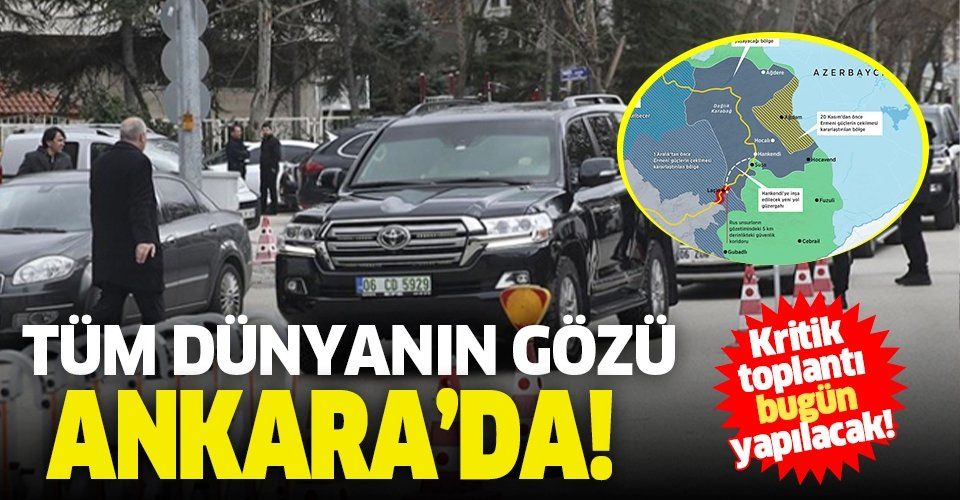 Ankara'da hareketli dakikalar! Rus heyet Dağlık Karabağ için Ankara'da