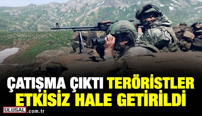 Pençe Harekatında teröristlerle çatışma: 4 PKK'lı terörist etkisiz hale getirildi