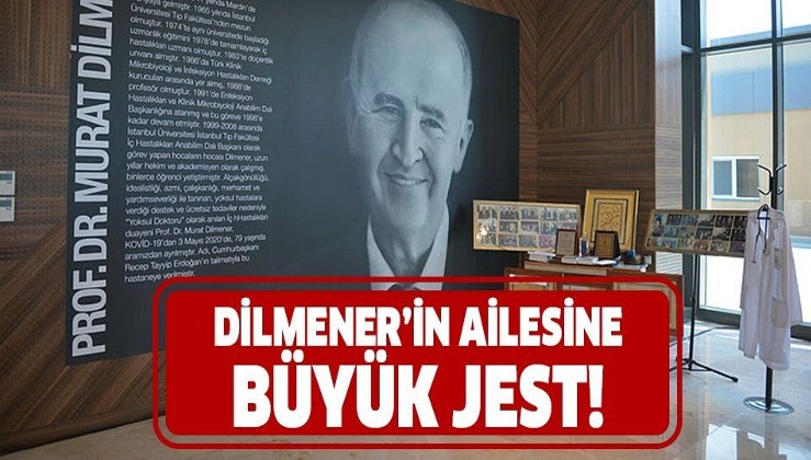 Yeşilköy'deki salgın hastanesinde Prof. Dr. Murat Dilmener'in ailesine büyük jest! Dilmener'in özel eşyaları ile...
