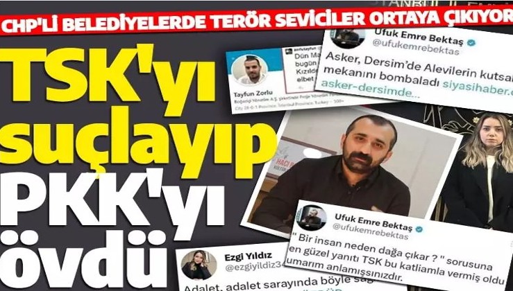 CHP'li belediyelerde terör seviciler bir bir ortaya çıkıyor: Meclis üyesi TSK'yı katliamla suçlayıp PKK'yı savunmuş