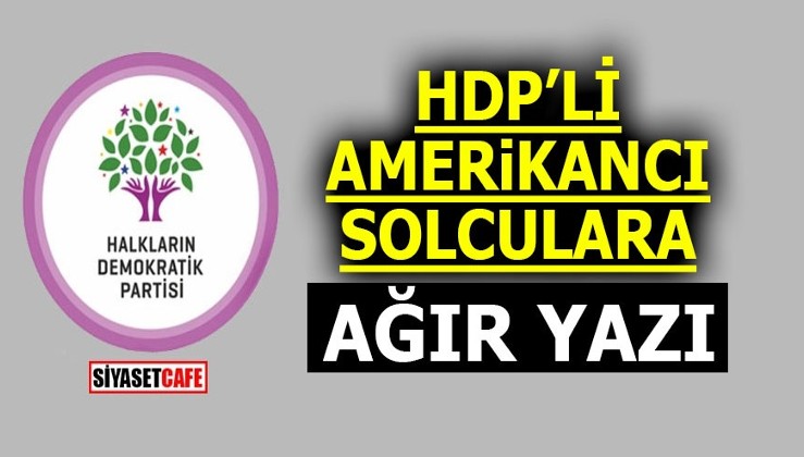 HDP'li Amerikancı solculara ağır yazı!