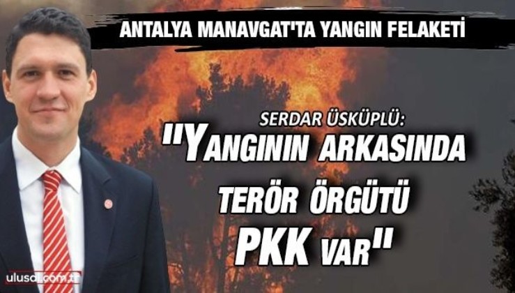"Yangının arkasında terör örgütü PKK var"