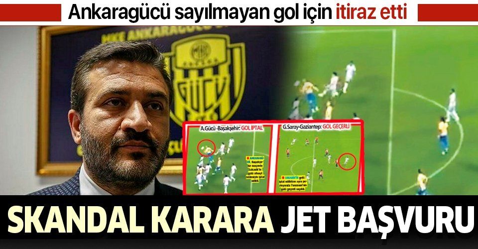 Skandal karara jet başvuru! Ankaragücü sayılmayan gol için itiraz etti...