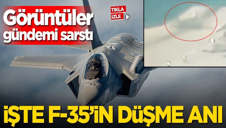 F-35’in düşme anı! Görüntüler gündemi sarstı