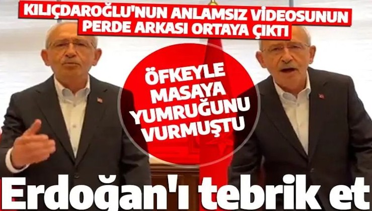 Masaya öfkeyle yumruğunu vuran Kılıçdaroğlu'nun videosunun arka planı ortaya çıktı!