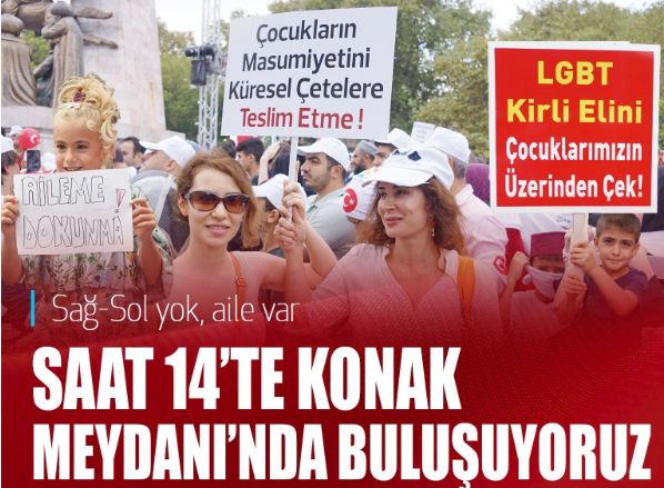 İzmirliler LGBT dayatmasına karşı Konak’ta toplanıyor: 'Çoluk çocuk geliyoruz'