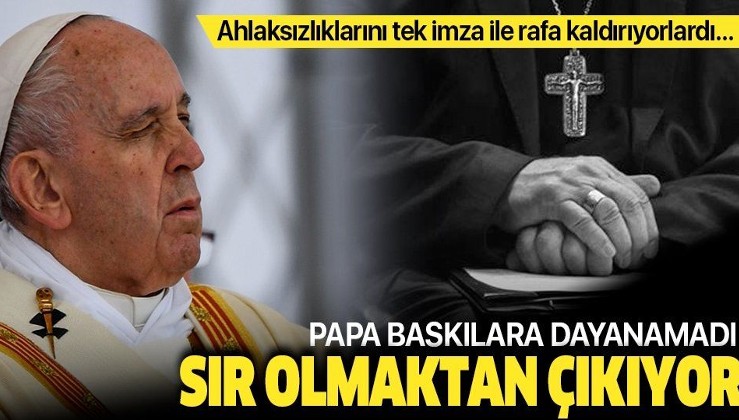 Papa Franciscus, cinsel istismar dosyalarını "papalık sırrı" olmaktan çıkardı.