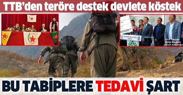 Türk Tabipler Birliği terör örgütü PKK'nın siyasi uzantısı HDP'ye hamilik yapıyor!