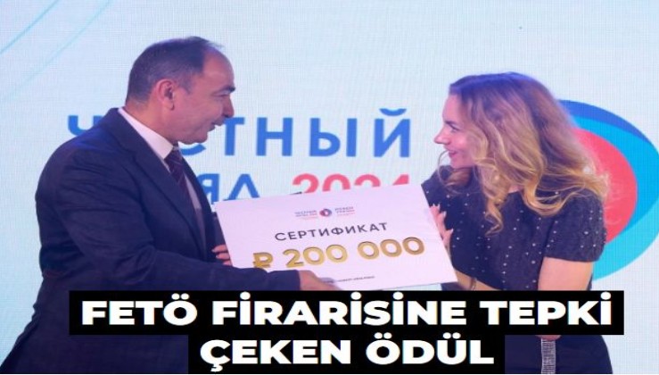 FETÖ firarisine tepki çeken ödül