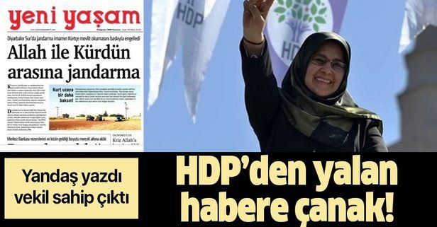 HDPKK yayın organı Yeni Yaşam Gazetesi yalan olduğu belgelenen haberi manşetine taşıdı!