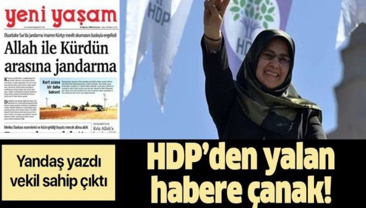 HDPKK yayın organı Yeni Yaşam Gazetesi yalan olduğu belgelenen haberi manşetine taşıdı!