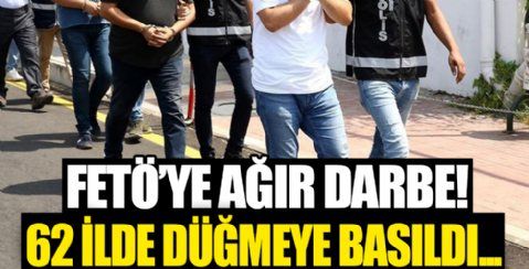 SON DAKİKA: İzmir merkezli 60 ilde FETÖ'ye dev operasyon: Çok sayıda gözaltı kararı var