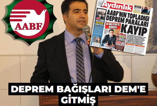 Deprem bağışları DEM'e gitmiş