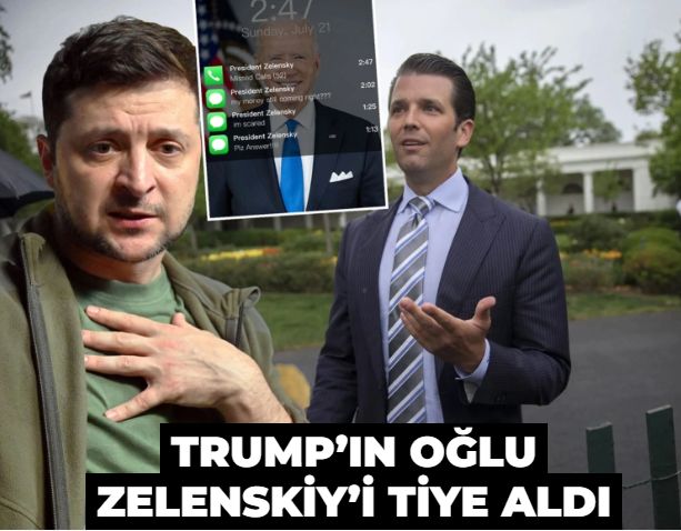 Trump’ın oğlu Zelenskiy’i tiye aldı