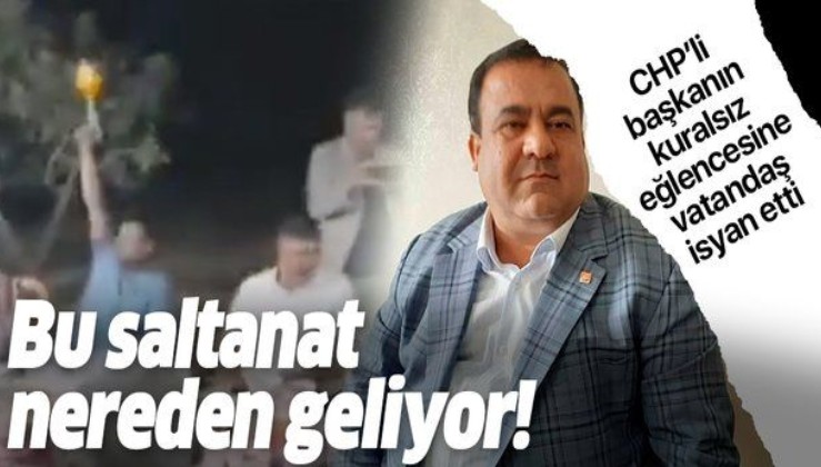 CHP'li Karkamış İlçe Başkanı Mehmet Polat'ın 'kuralsız' eğlencesine vatandaşlardan tepki: Bu saltanat nereden geliyor