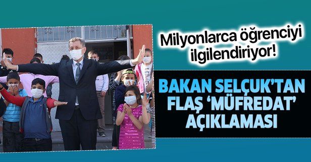 Son dakika: Milli Eğitim Bakanı Ziya Selçuk'tan flaş müfredat açıklaması