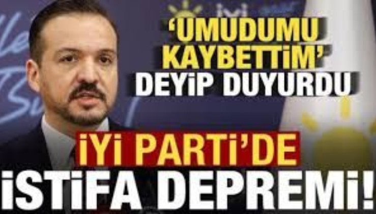 İYİ Parti Sözcüsü Kürşad Zorlu istifa etti
