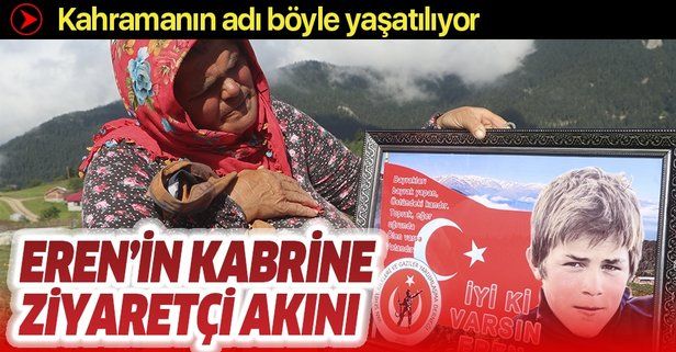 Eren Bülbül şehadetinin üçüncü yılında anılıyor! Türk bayraklı kabri hiç ziyaretçisiz kalmıyor
