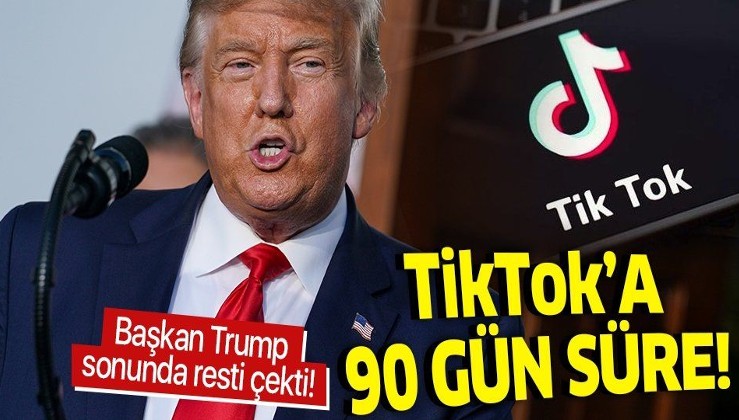 Son dakika: ABD Başkanı Donald Trump kararını verdi! TikTok'a 90 gün süre