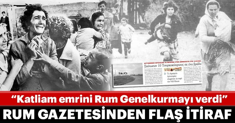 Rum gazetesi: 84 Kıbrıslı Türk'ün öldürülmesi emrini Rum Genelkurmayı verdi