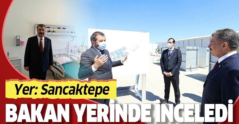 Son dakika: Sağlık Bakanı Koca'dan Sancaktepe'de yapımı süren hastanede inceleme