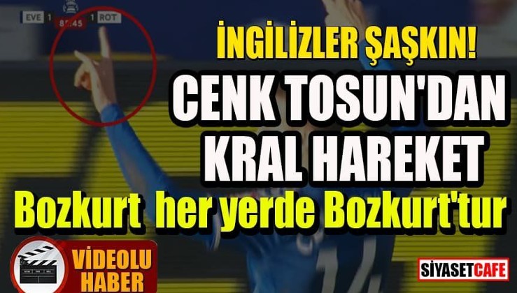 Cenk Tosun'dan Türklüğün simgesi 'bozkurt' işareti