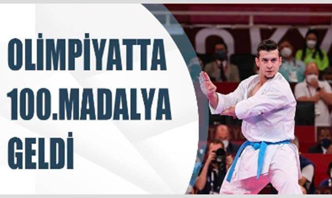 Türkiye'nin olimpiyat tarihindeki 100. madalyası geldi