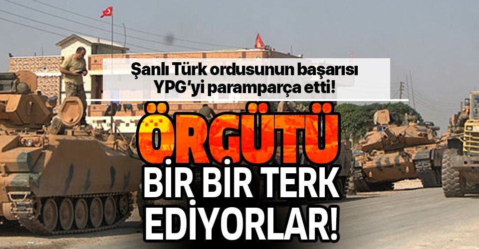 Şanlı Türk ordusunun harekat başarısı YPG'yi paramparça etti! Araplar örgütü bir bir terk ediyor!.