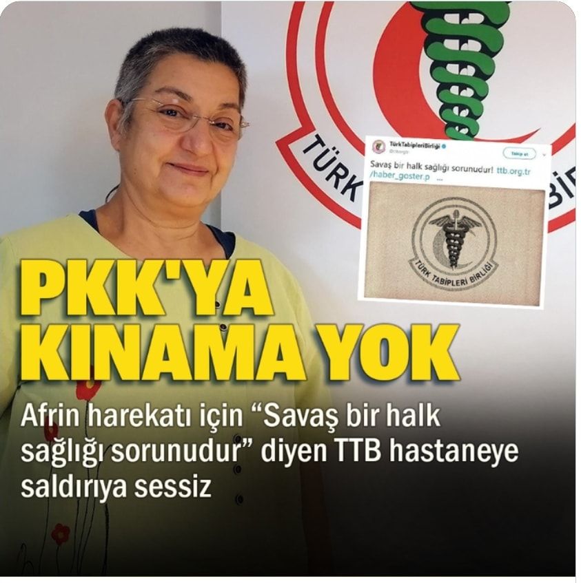 Teröristlere toz kondurmayan Tabipler Birliği PKK’nın hastane saldırısına da sessiz