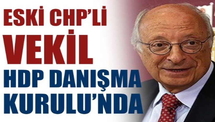 Eski CHP’li vekil HDP Danışma Kurulu’nda