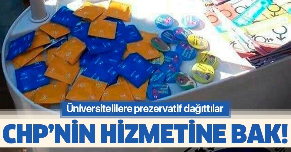 Mersin Büyükşehir Belediyesi üniversitelilere prezervatif dağıttı.