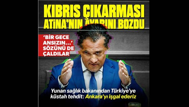 Türkiye'nin 'Kıbrıs' çıkarması Yunan bakanın dengesini bozdu: 'Bir gece ansızın gelebiliriz' sözü üzerinden tehditler savurdu