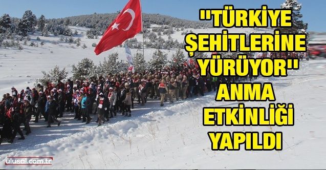 ''Türkiye Şehitlerine Yürüyor'' anma etkinliği yapıldı