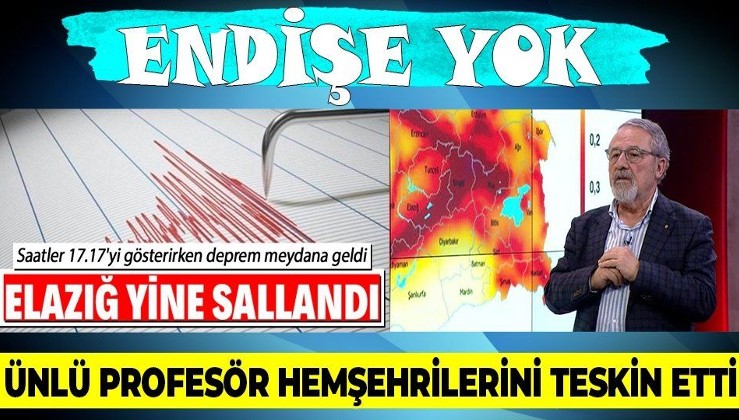 Prof. Dr. Naci Görür'den Elazığ depremiyle ilgili flaş açıklama: Endişe yok