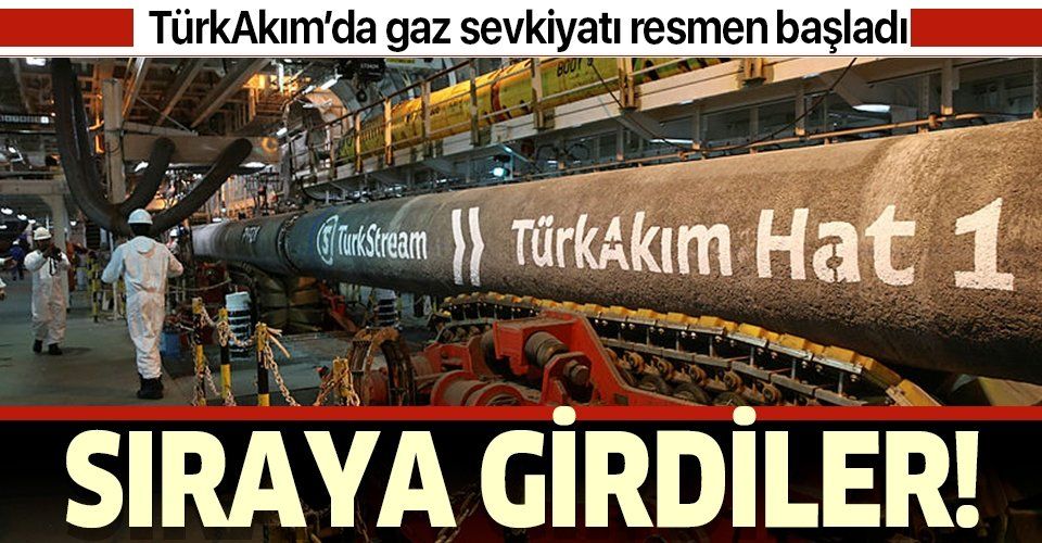 TürkAkım'da gaz sevkiyatı resmen başladı!.