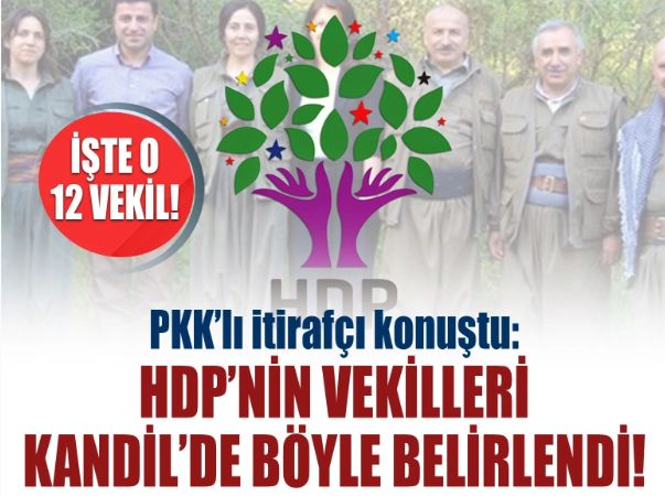 PKK'lı itirafçı konuştu: HDP'nin vekilleri Kandil'de böyle belirlenmiş... İşte o 12 isim